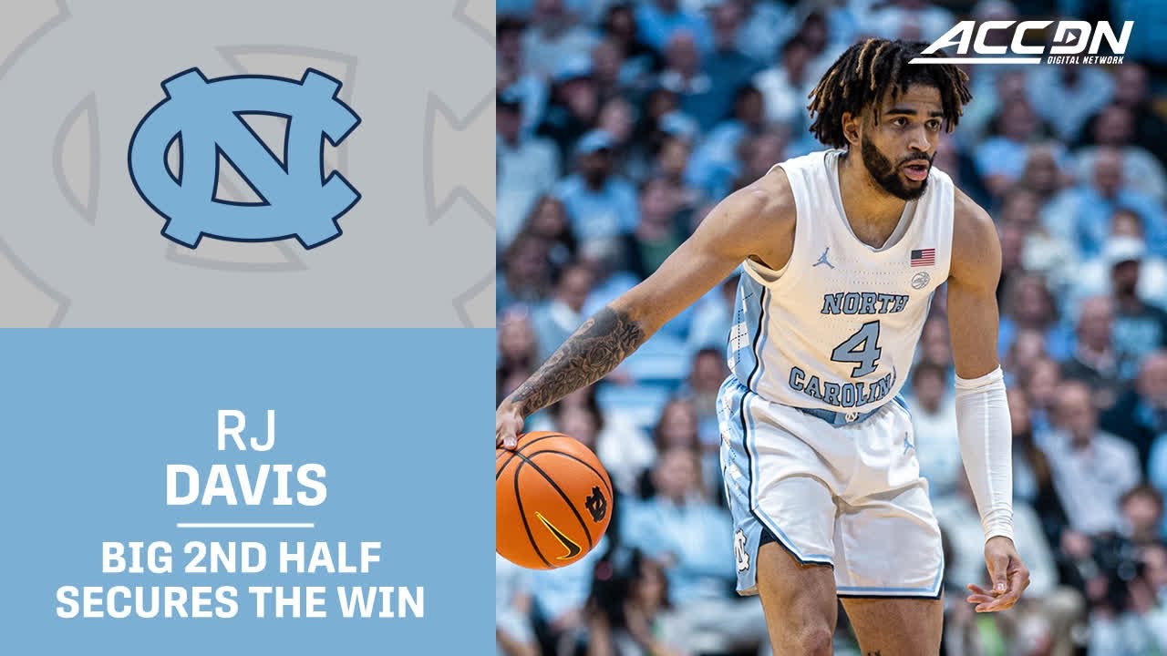 UNC Star RJ Davis Scores 21 In The 2nd Half Of Win
