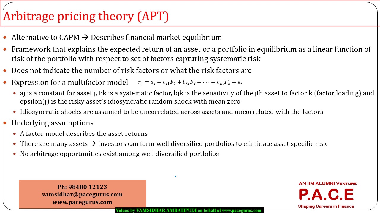 An introduction to multi factor models