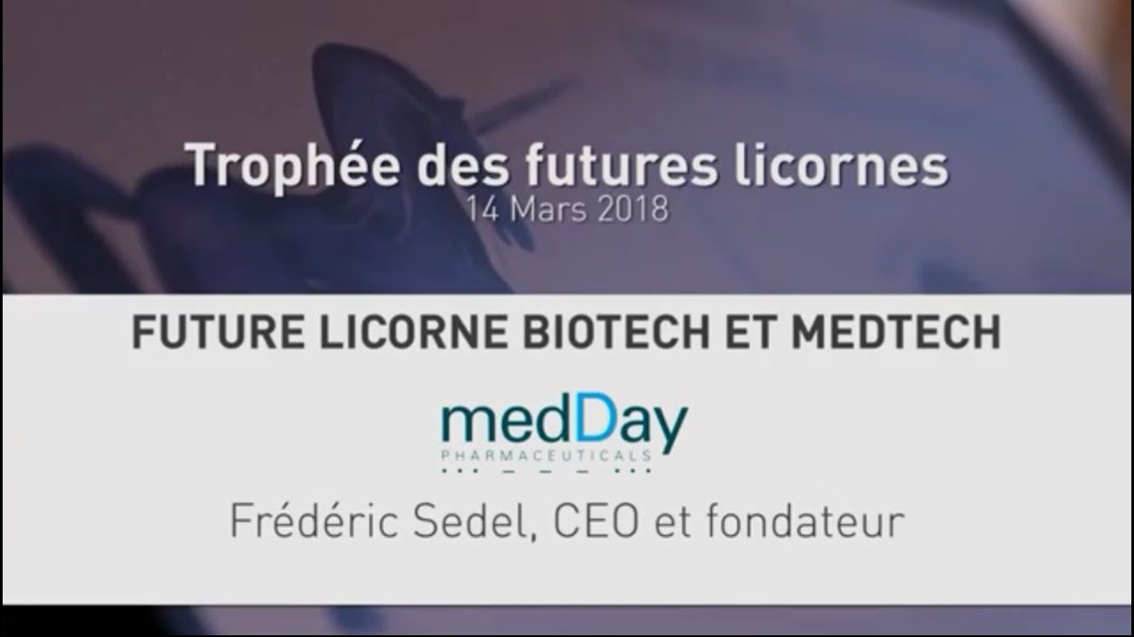 MedDay Pharmaceuticals r&eacute;compens&eacute;e au Troph&eacute;e des Futures Licornes