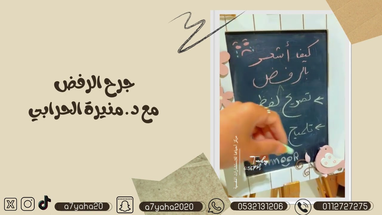 جرح الرفض مع الدكتورة : منيرة الحرابي
