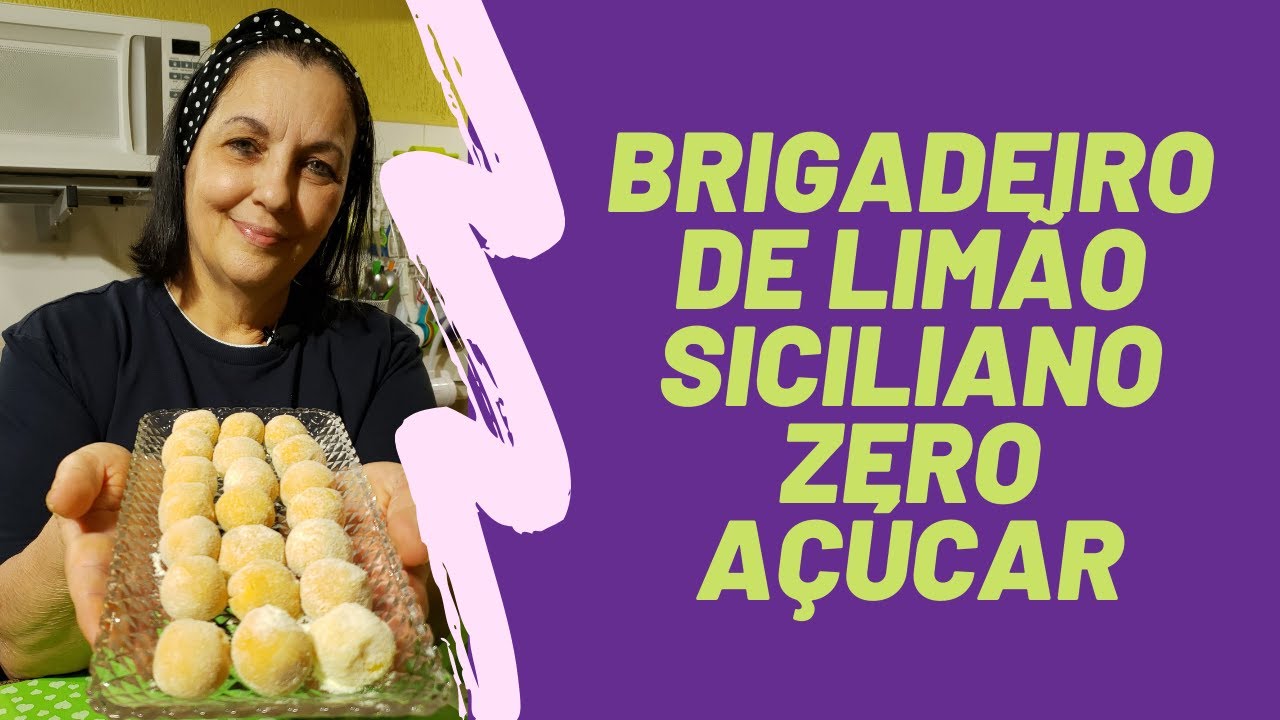 Brigadeiro de Limão Siciliano zero açúcar (diet)