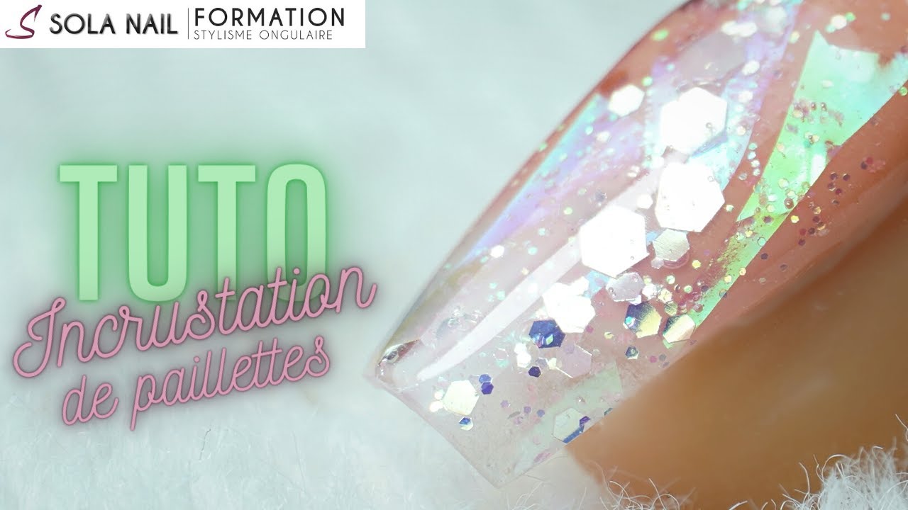 Comment faire une incrustation de paillettes sur chablon