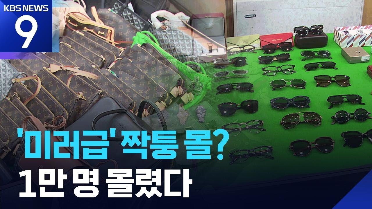 알고 팔고 알고 샀다&hellip;1,200억 &lsquo;짝퉁몰&rsquo; 3년 만에 덜미 [9시 뉴스] / KBS  2026.01.27.