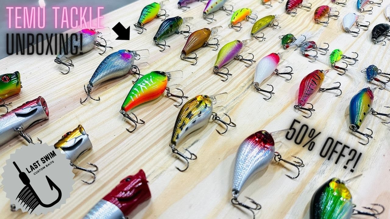 TEMU Tackle Unboxing! | 55 Baits/7 Boxes/50% Off/$29!