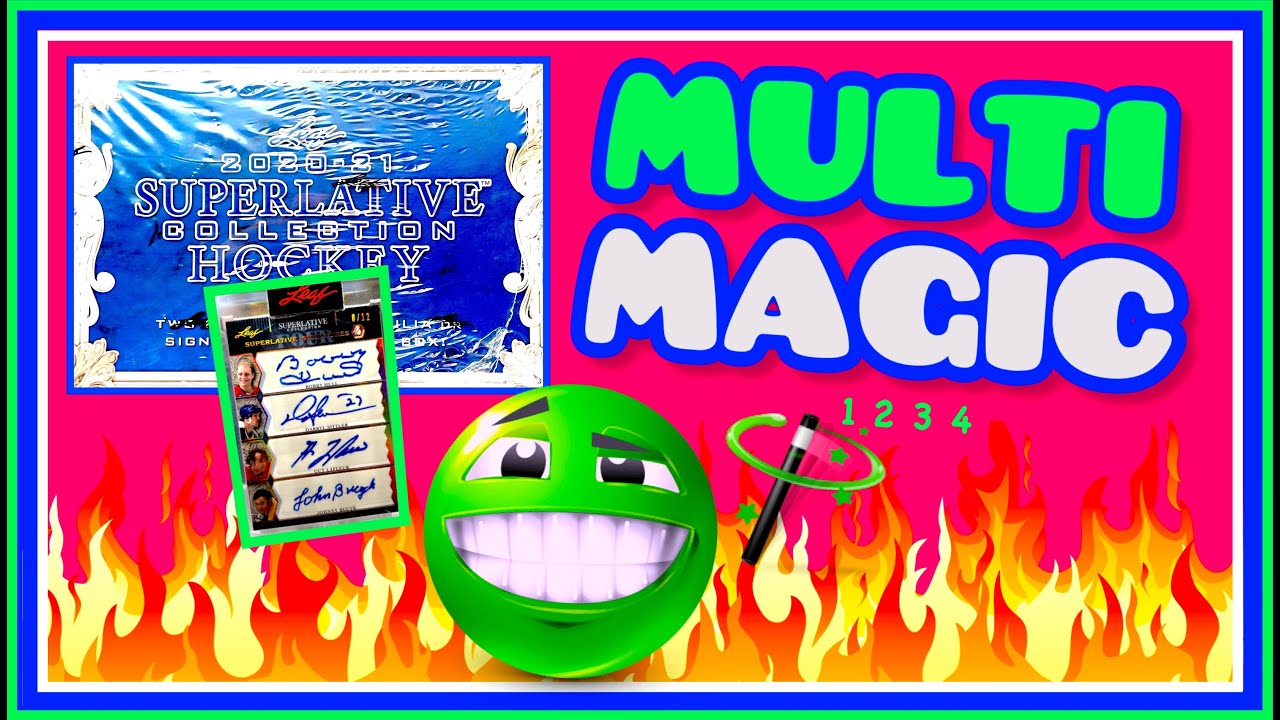 MULTI MAGIC!! 2020-21 Leaf Superlative Collection Hockey Hobby Box Break (2025)