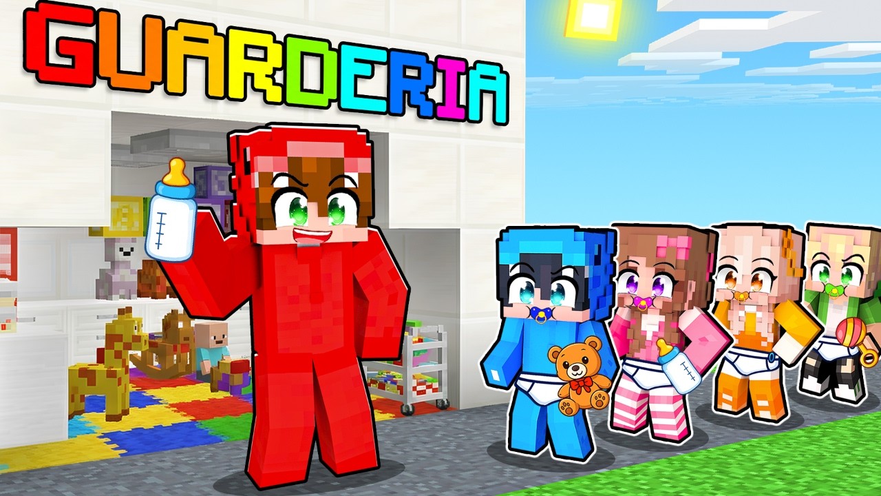 Hice una GUARDERÍA de BEBÉS en Minecraft!