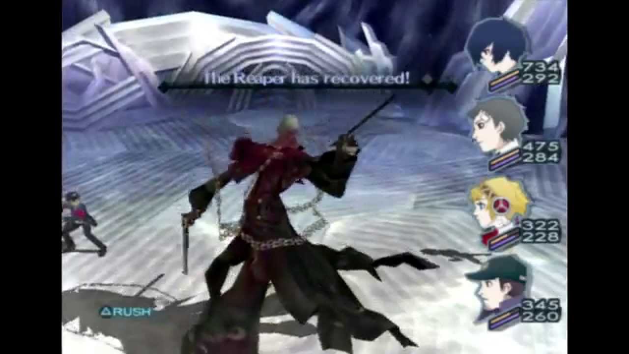 Persona 3 FES - Дополнительный босс: Жнец (сложный уровень)
