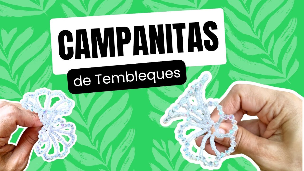 Tutorial Tembleque -Flor Campanita con Perlas / Artesanía Panameña Paso a Paso