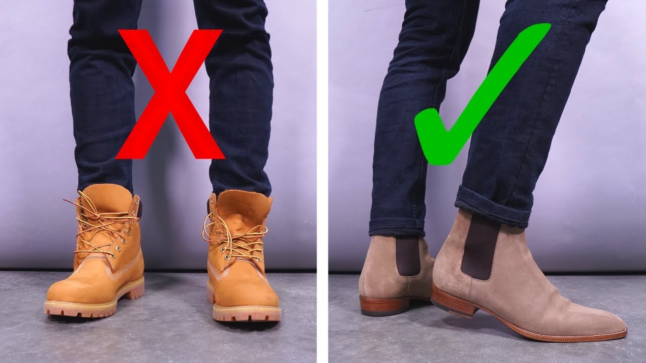6 Ways You're Wearing Your Boots WRONG | Chelsea, Combat, and Dress Boot Style Tips