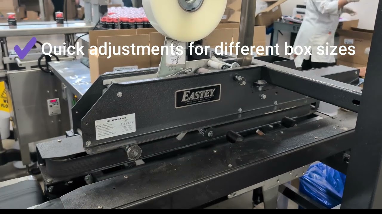 Seal It Right. Run It Faster. Eastey Automatic Case Tapers in Action
