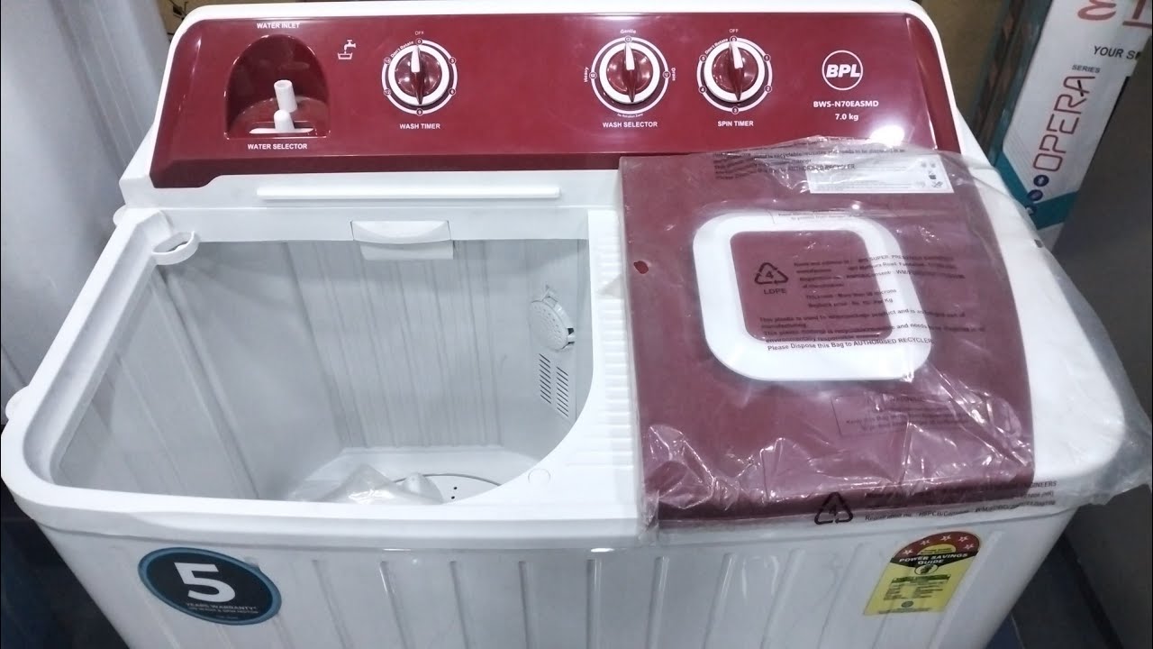 BPL Washing Machine semi automatic 7 Kg magic filter 5 year on moter warranty #bpl