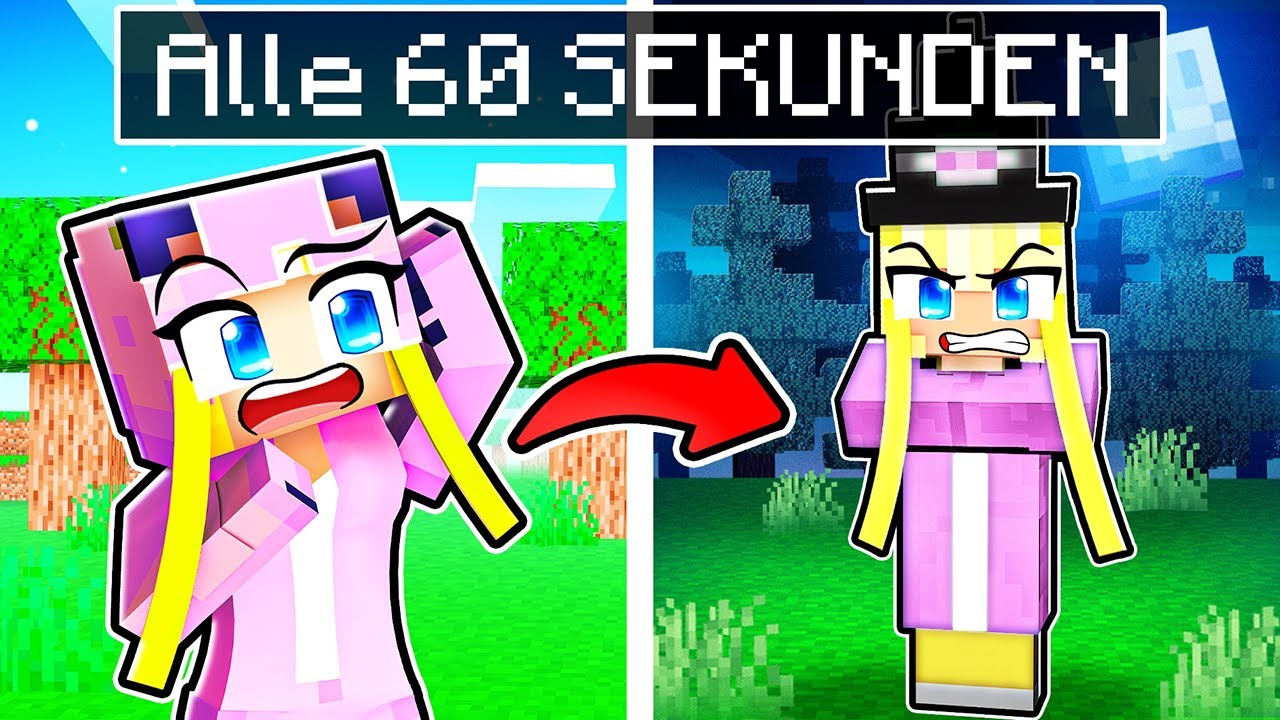 WIR VERWANDELN uns ALLE 60 SEKUNDEN in ein neues MONSTER! 🌸 Minecraft WOLF