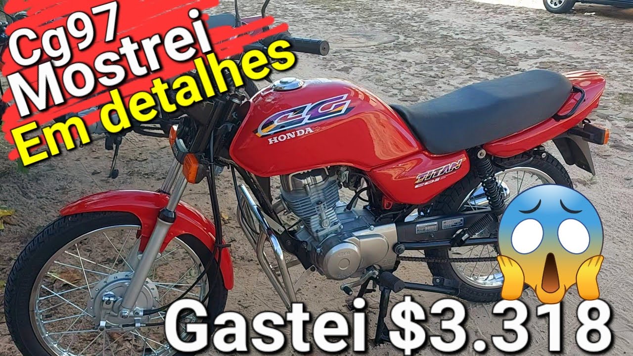 Mostrando em detalhes minha CG97 restaurada e quanto esse projeto me saiu