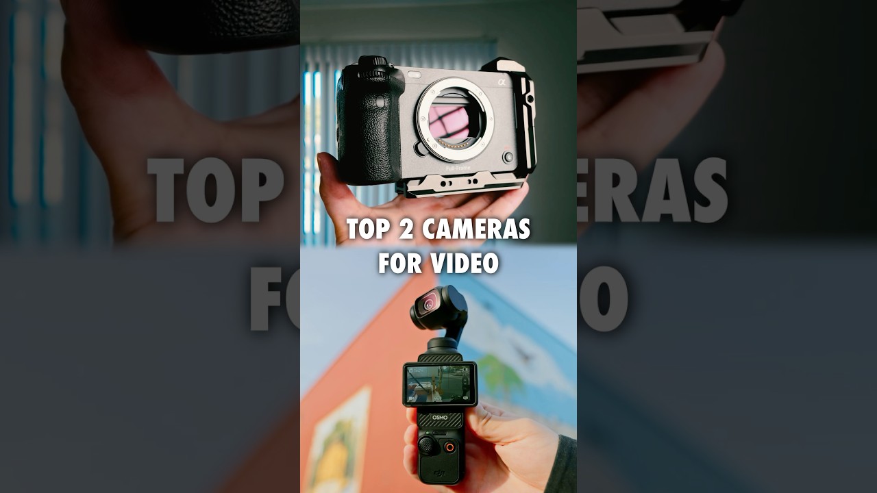 Top 2 Cameras for Video 🎥 #cinematic #sonyfx3 #djiosmopocket3 #djiosmopocket #cinematicvideo