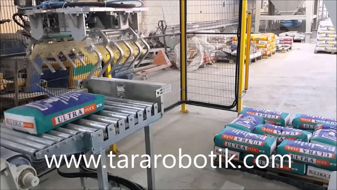 TORBA ÇUVAL PALETLEME ROBOTU – TARA ROBOTİK OTOMASYON