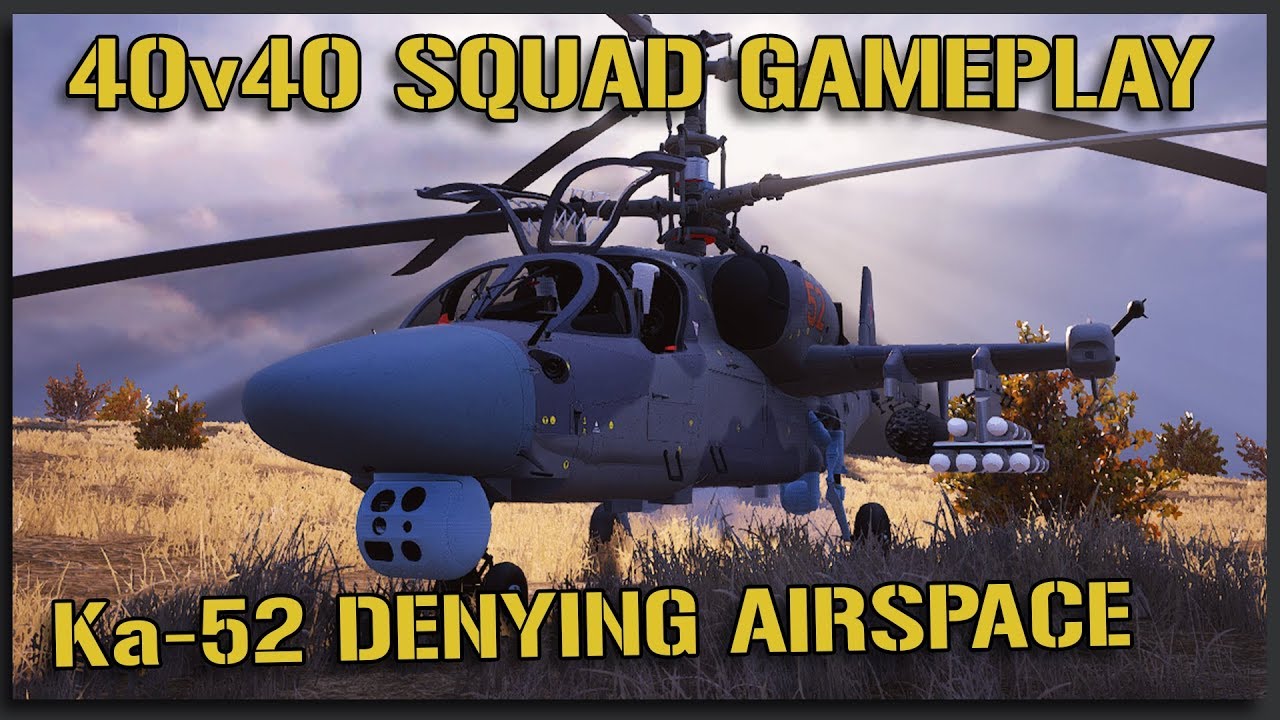 Ka-52 Alligator IN SQUAD! - Helicopter Mod Squad Gameplay