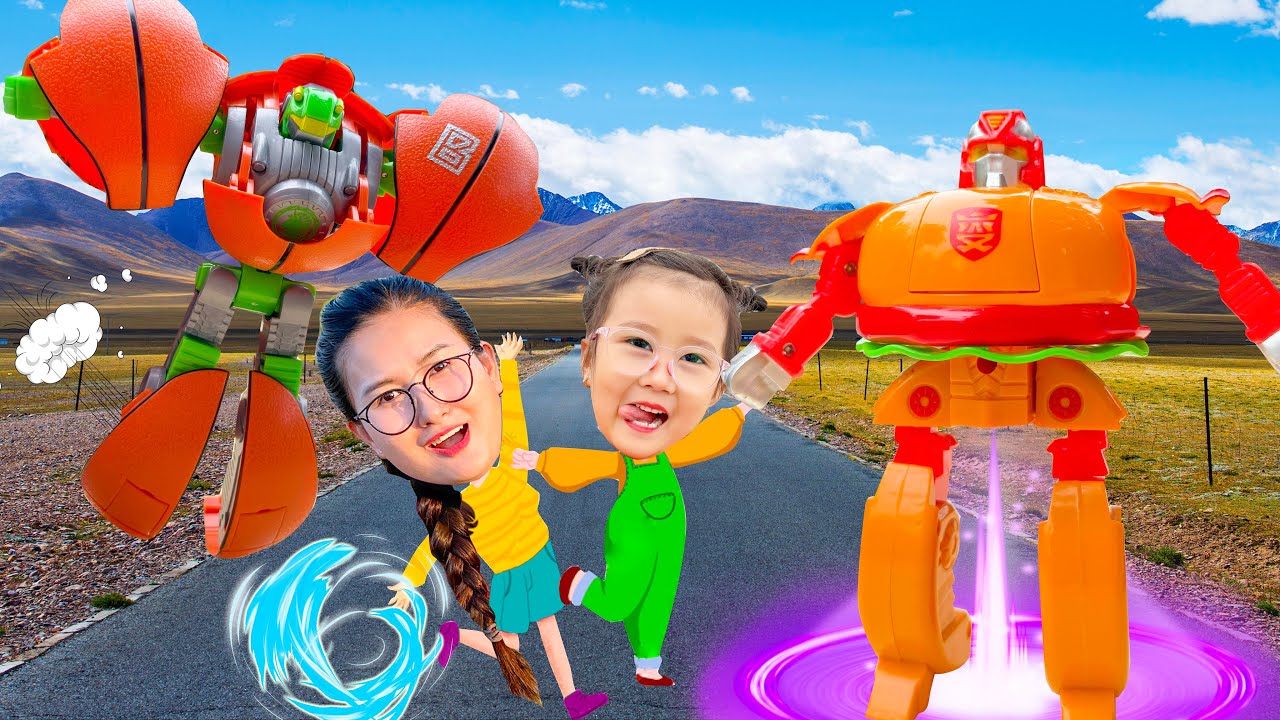Changcady và hành trình giải cứu các robot biến hình, robot hình bánh hamburger