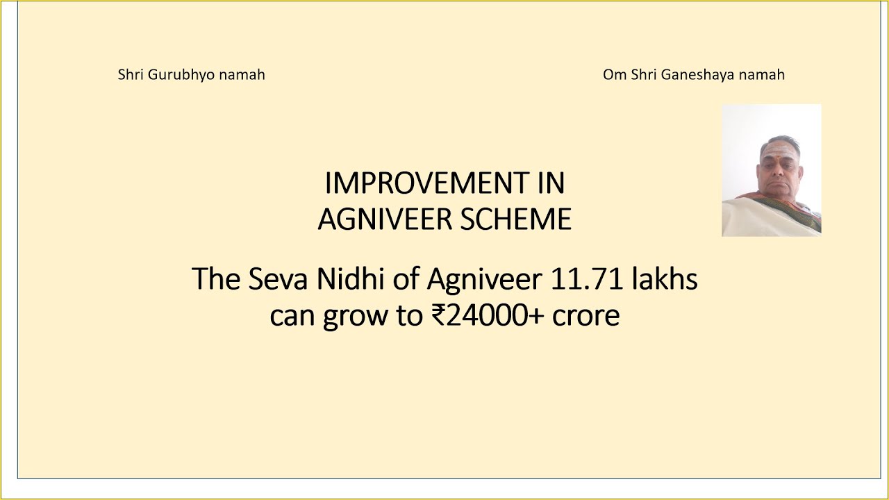 RetrRich01 IMPROVED AGNIVEER SCHEME GENERATE 24000+ CRORE