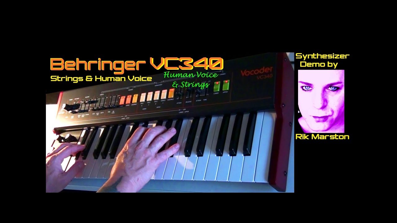 Behringer VC340 Strings Human Voice Vocoder VP-330 Plus Analog Synthesizer Rik Marston
