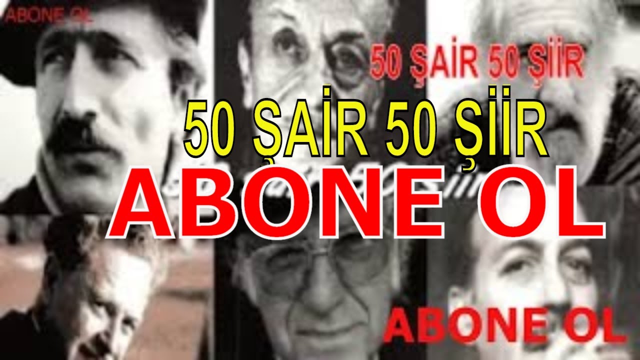 Uyumadan &ouml;nce dinlenecek şiirler. 50 şiir 50 şair.