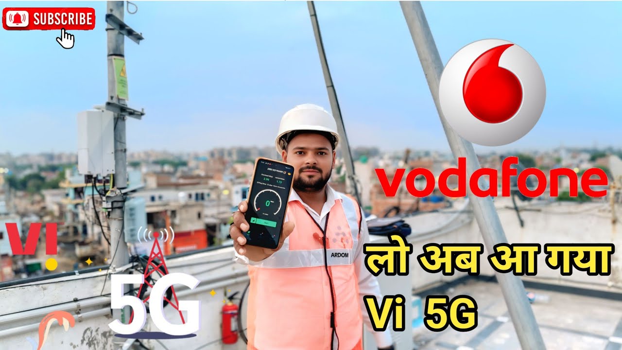 Vi 5G Tower installation// vi 5G speed test//अब लो आ गया Vi 5G  2025