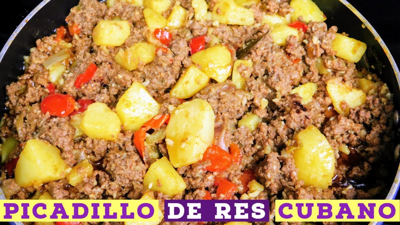 [Eng sub] PICADILLO DE RES CON PAPAS | COMO HACER PICADILLO DE RES CUBANO | PASO A PASO