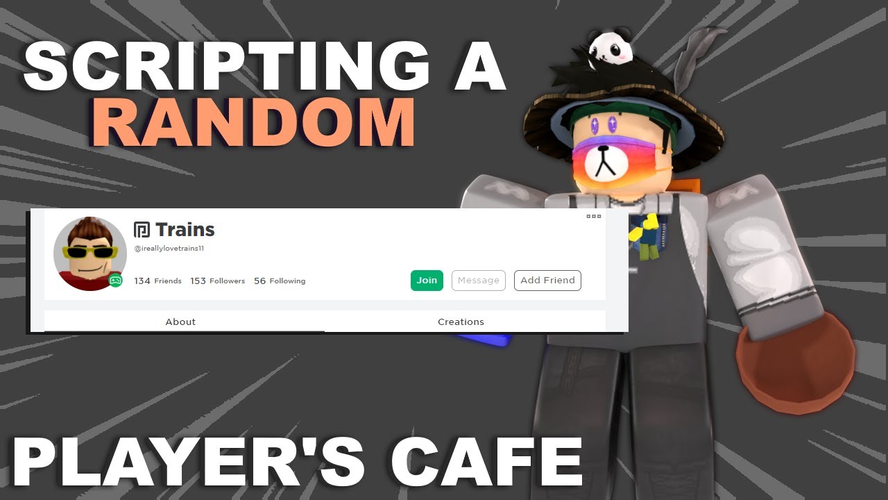 Scripting a RANDOM player's CAFE | Roblox