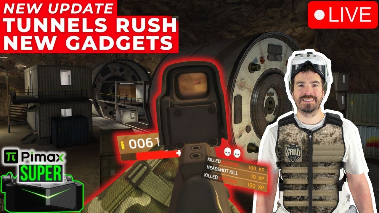 [Portrait] NEW Forefront Update 🔴 Tunnels Rush + Gadgets! Pimax Super & Gunstock