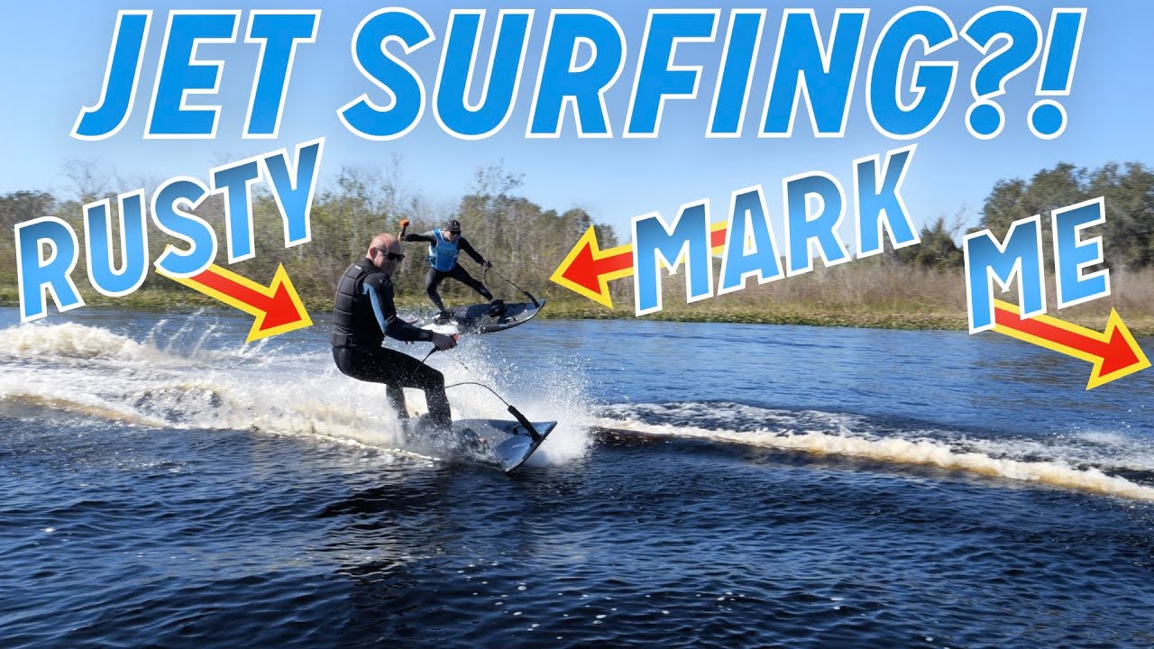 Gas Powered Jet Surf Boards! Let's Race!