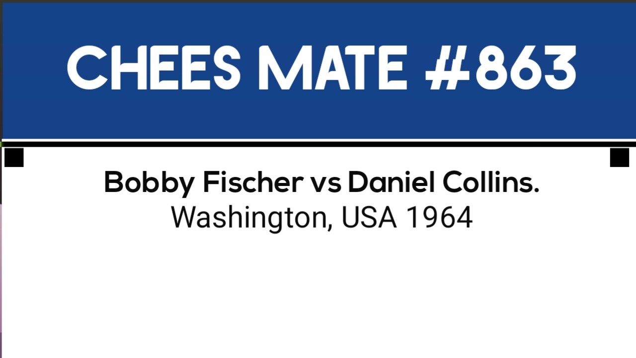Bobby Fischer vs Daniel Collins. Washington, USA 1964