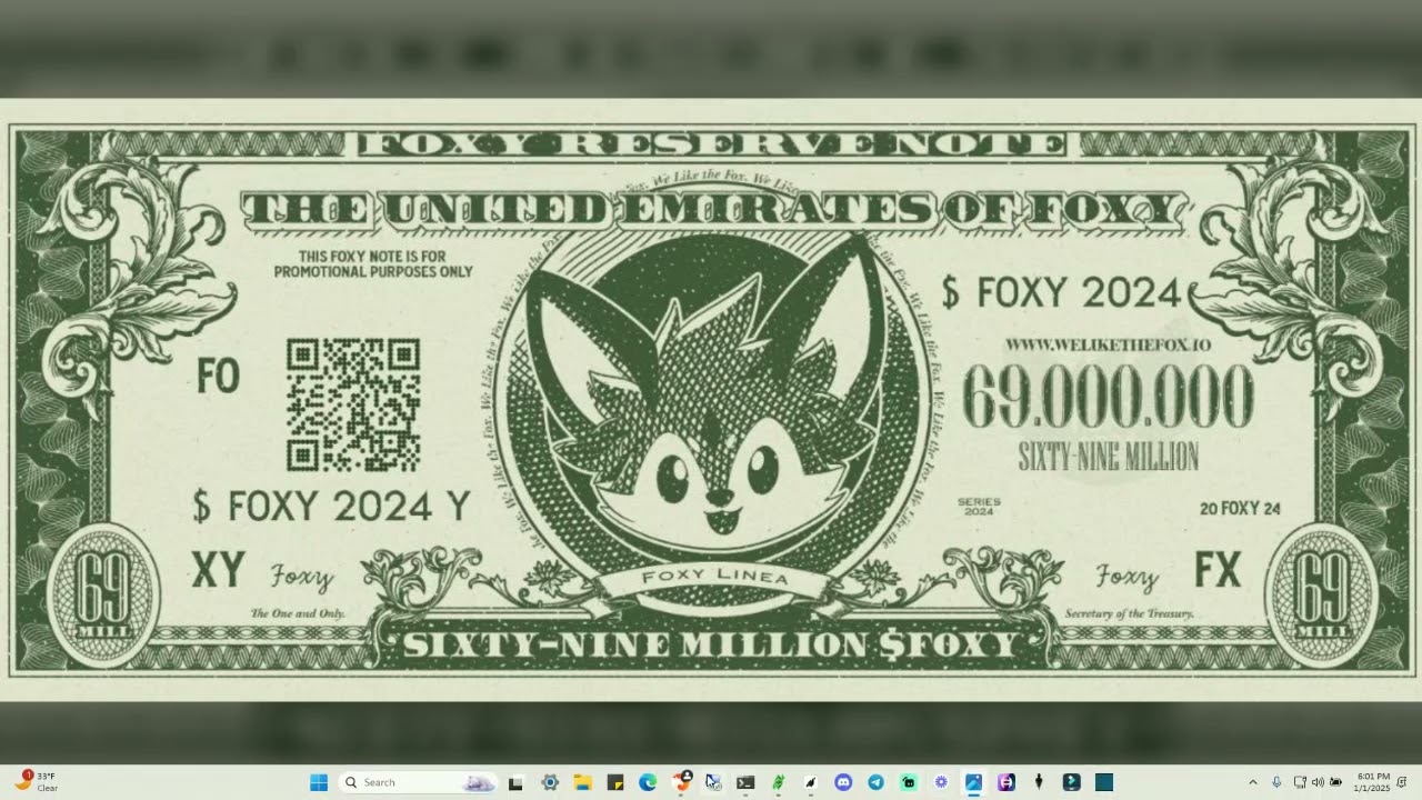 $FOXY to a dollar!