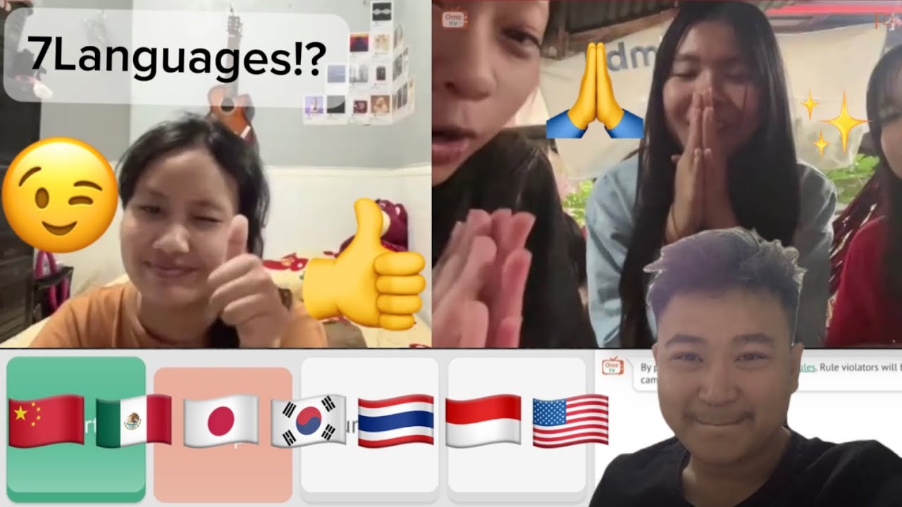 The burmese polyglot speaks their native languages on ometv to commuciate with them😍