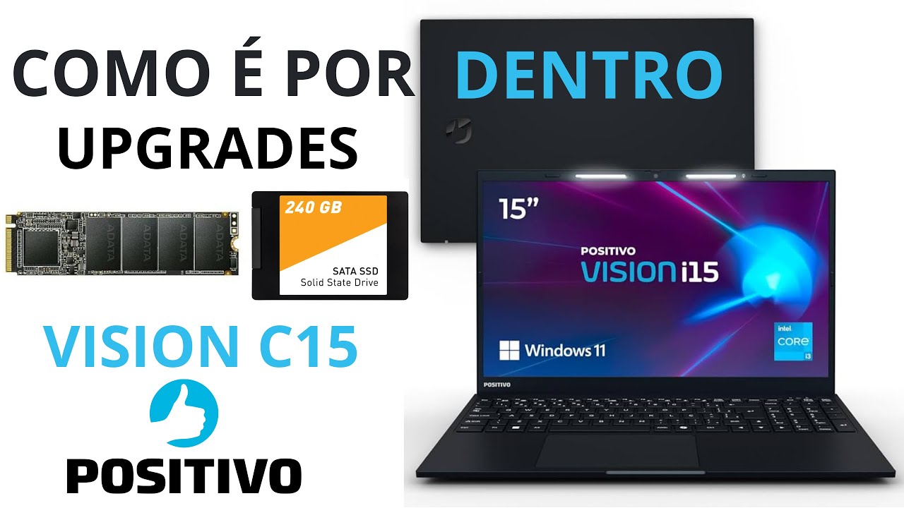 🧑‍💻COMO ABRIR NOTEBOOK POSITIVO VISION C15 - UPGRADE