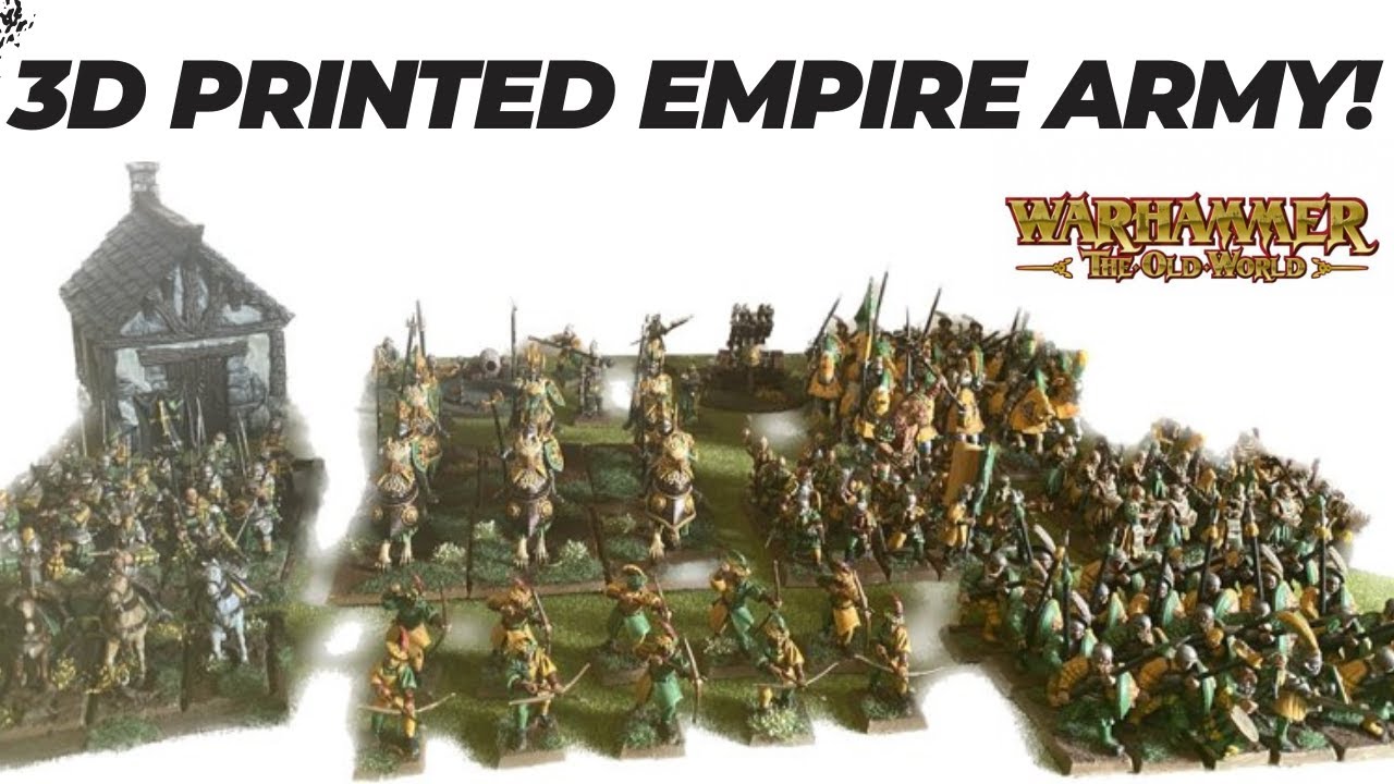 3D Printing, and painting up an alternativ Empire army for Warhammer the old world in 30 days. Part2