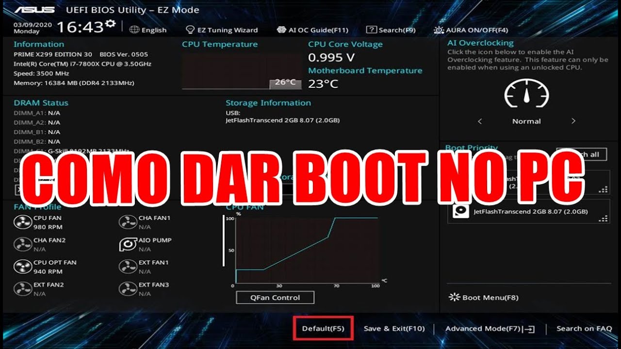 COMO DAR BOOT NO COMPUTADOR OU NOTEBOOK