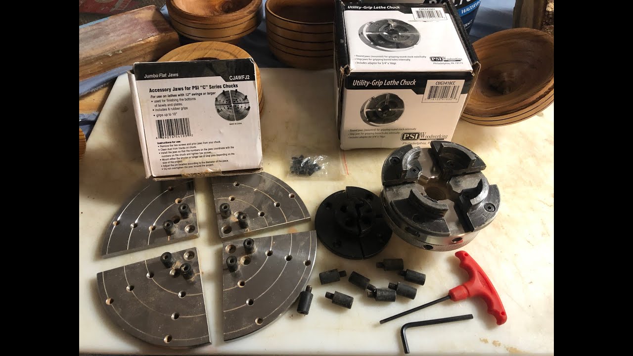 How to change to Cole Jaws on a wood lathe