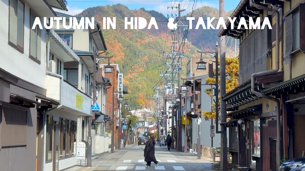 Fall travel in the Japanese Alps 🍁 Hida & Takayama I ASMR #japan #autum #asmr