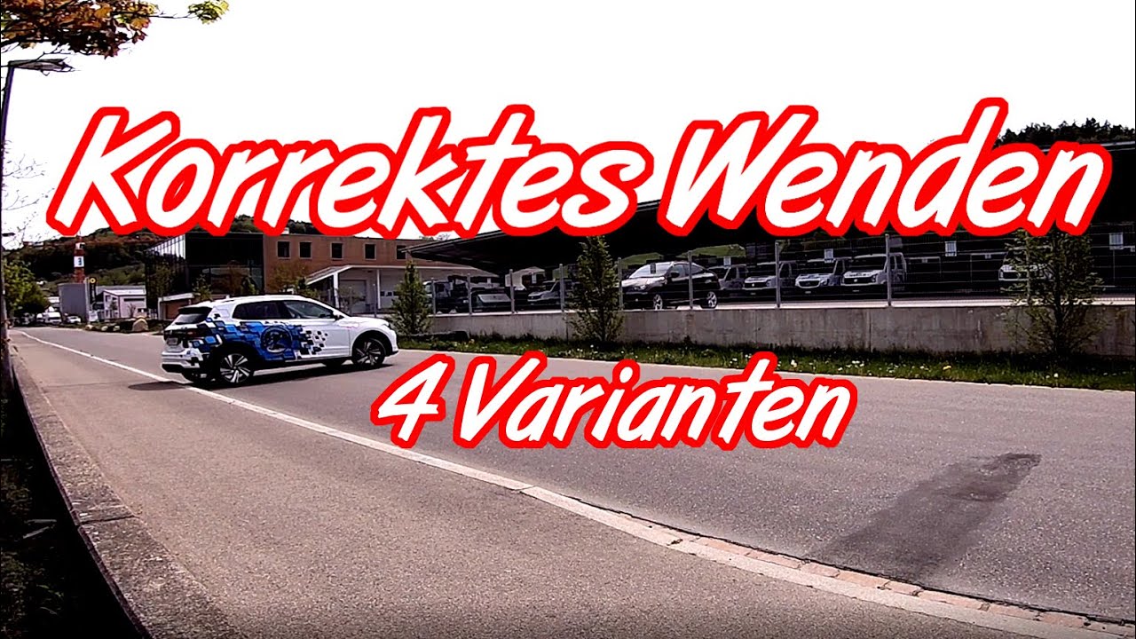 Korrektes Wenden an der Autoprüfung