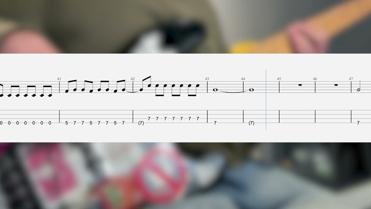 YUNGBLUD - Lovesick Lullaby (Bass Backing Track With Tab)