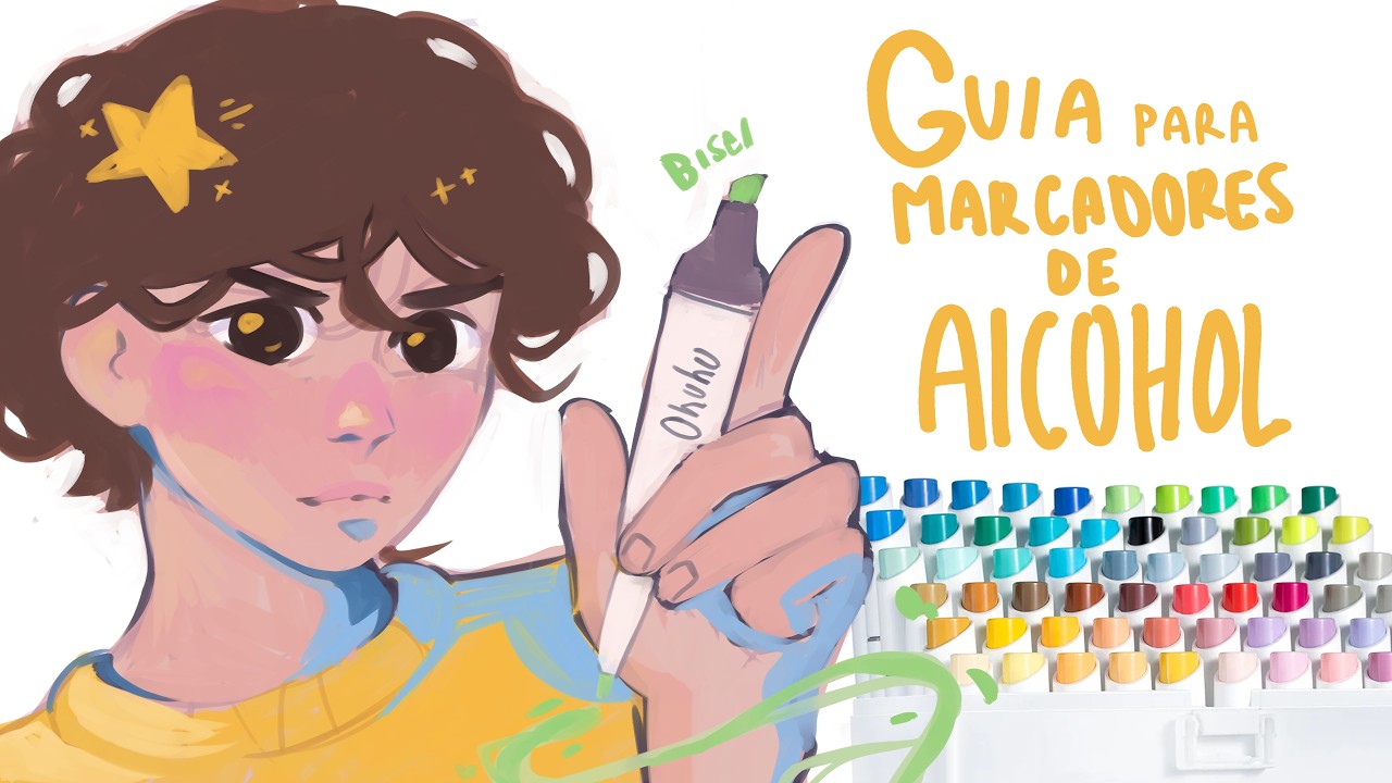 Guia para PINTAR con MARCADORES DE ALCOHOL ft Ohuhu