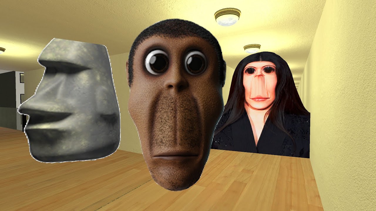 Obunga, Rosalía Bizcochito And Moai - Nextbot Chase in Garry’s Mod (Horror)