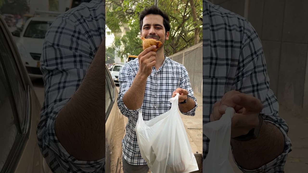 Eating Unique Samosa&rsquo;s for 24 Hours | Arey ye konsa Samosa aagaya bhai 😅 #shorts