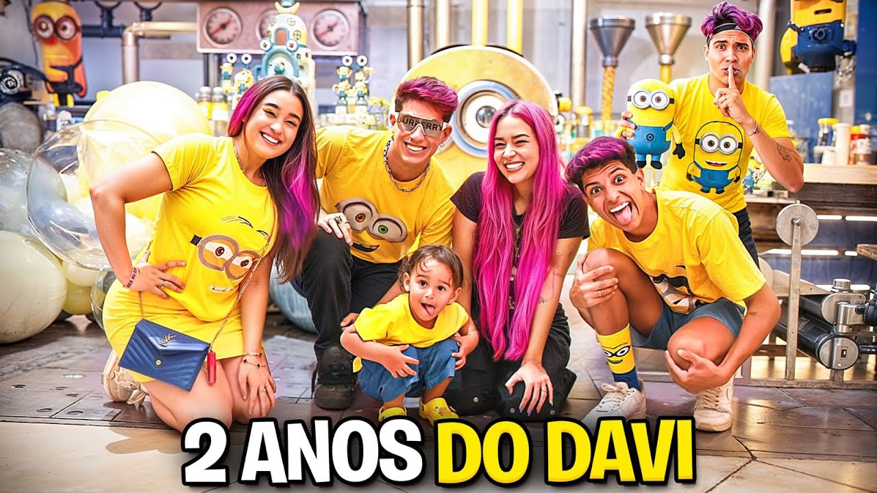 ANIVERS&Aacute;RIO DE 2 ANOS DO DAVI COMPLETO *deu certo?