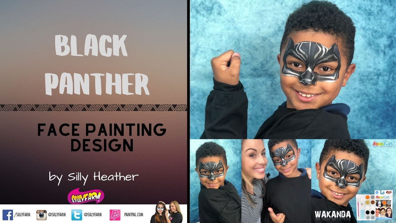 Black Panther Face Painting Tutorial