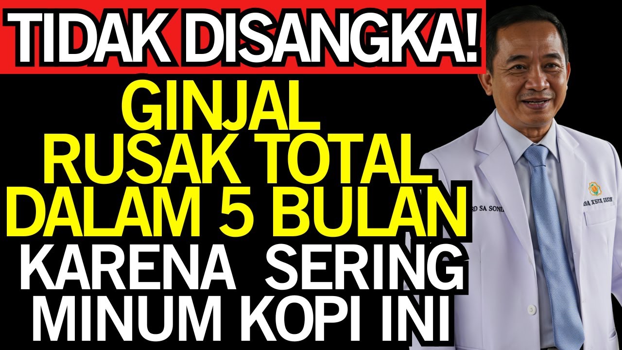 BAHAYA! Kesehatan Lansia TERANCAM Kopi Sachet 3-in-1 | Ginjal Rusak 70% dalam 5 Bulan | Tips Lansia