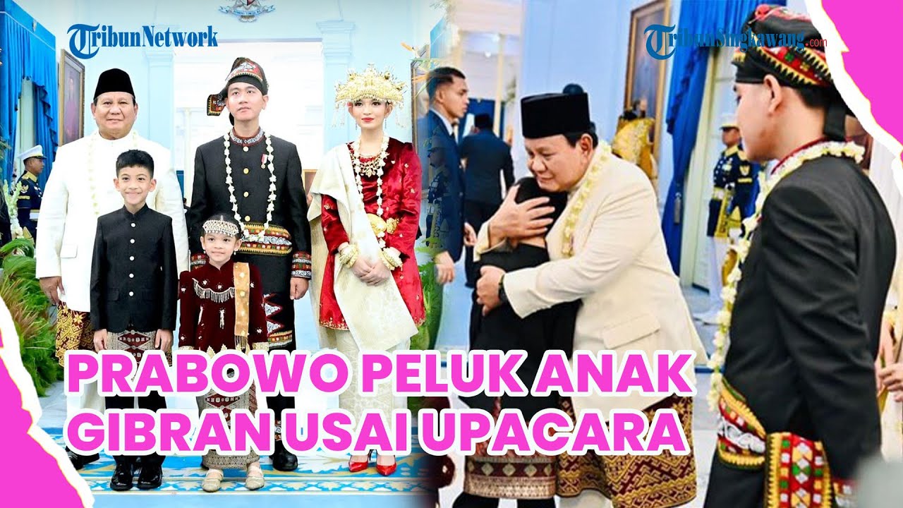 Prabowo Peluk Anak Gibran Usai Upacara HUT RI di Istana