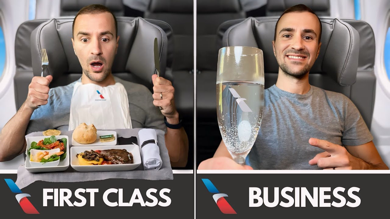 I Tested American Airlines First Class vs Business Class on a Boeing 737! What's the Difference?