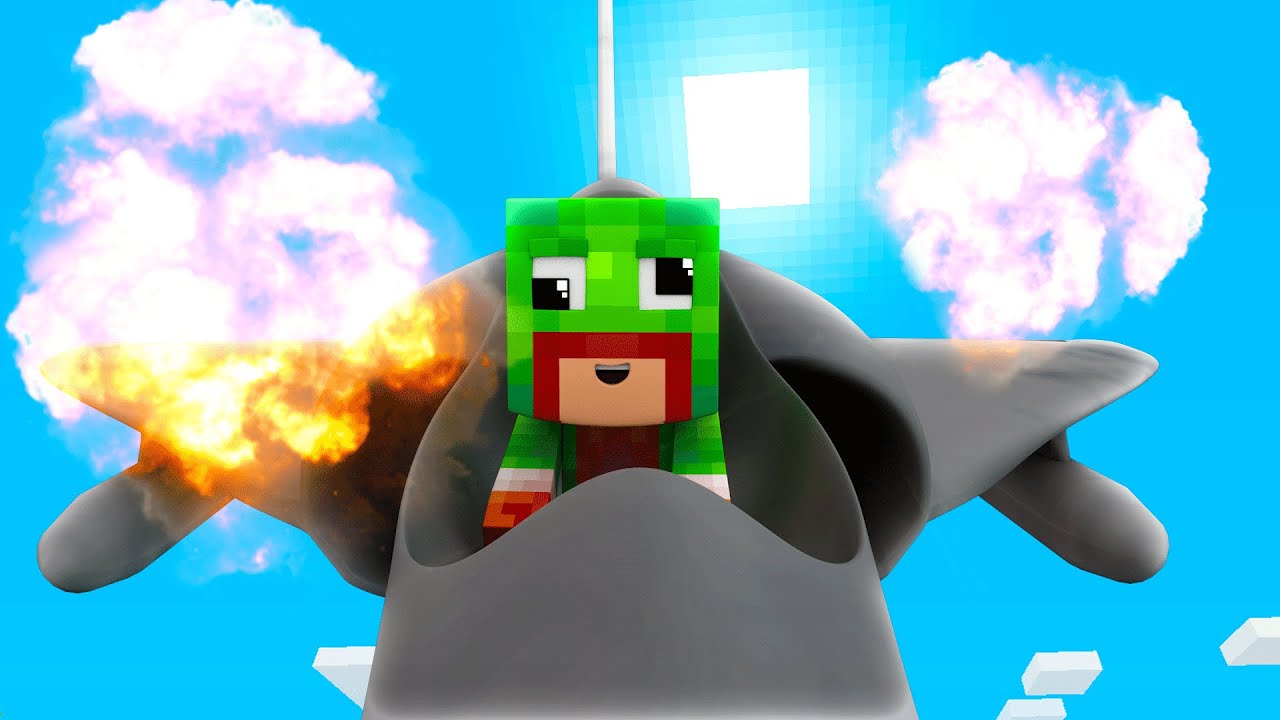 Minecraft - WHO'S YOUR DADDY? BABY FLYS JET! (Baby Nukes World)