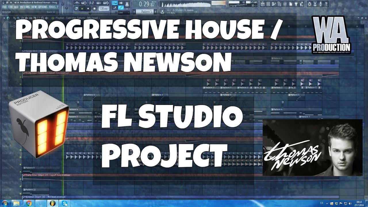 FL Studio Template 13: Thomas Newson / Progressive style Project (+ FREE FLP, Samples, Presets)