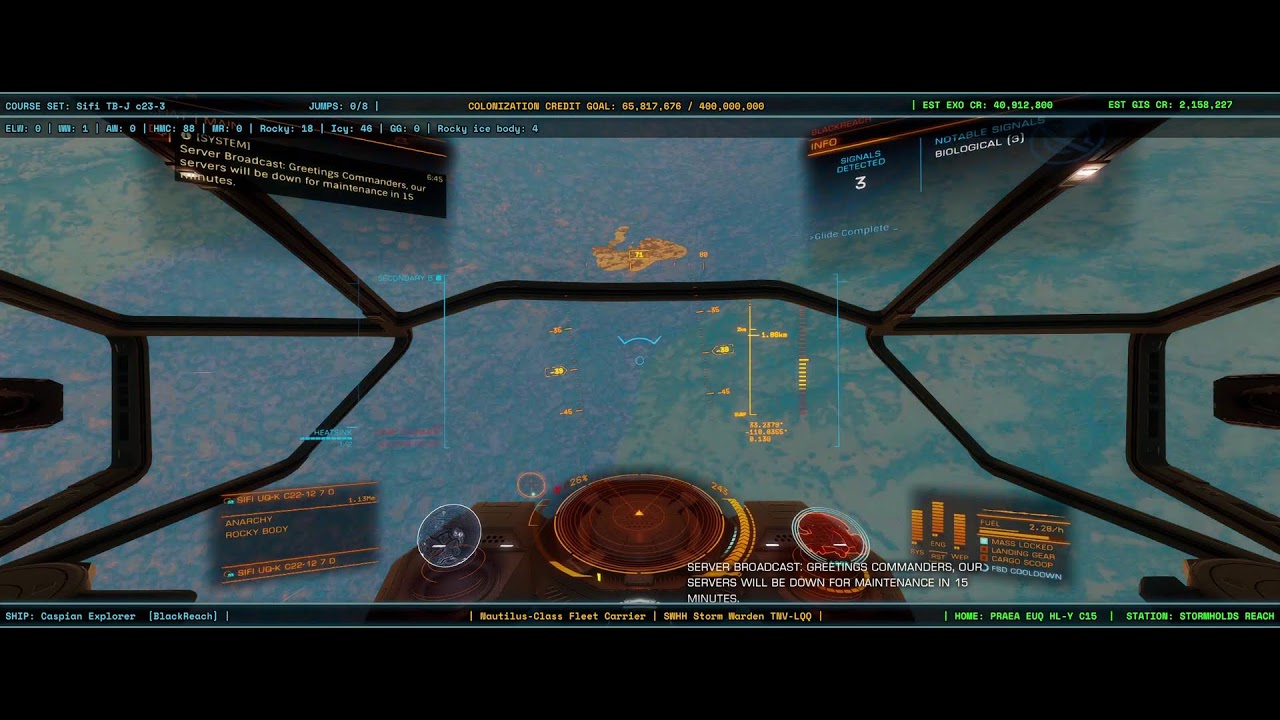 Elite Dangerous - full scan Sifi UQ-K c22-12 7